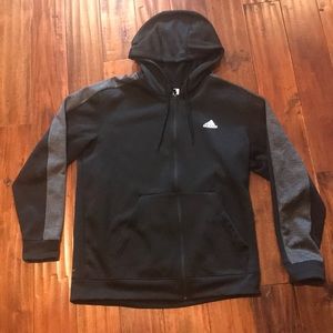 Men’s Adidas Climawarm Jacket (Black/Grey) Size L